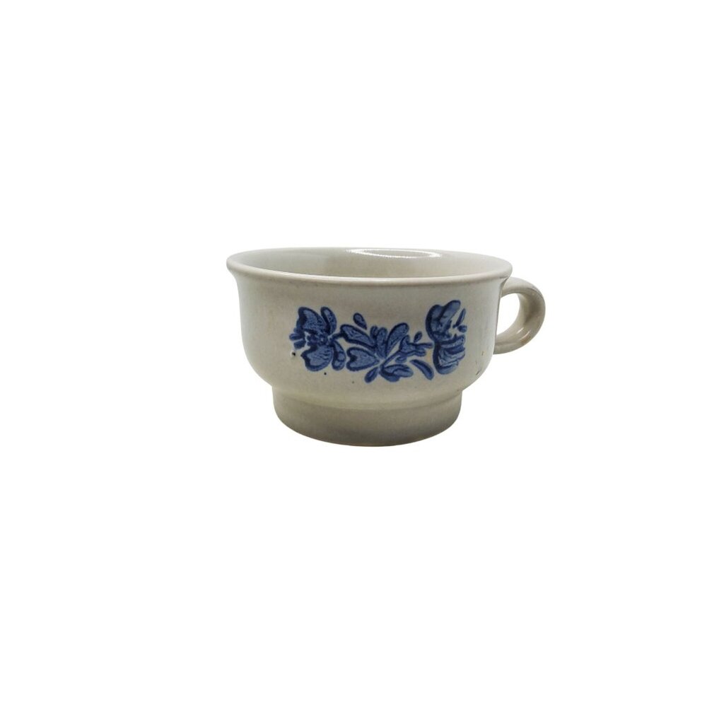 Vintage Blue Floral Pfaltzgraff Yorktowne Cup Stoneware Tea/Coffee/Soup Mug